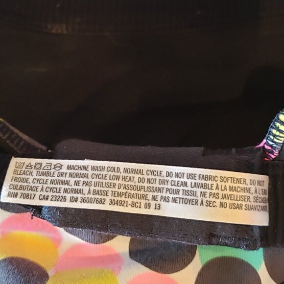 VSX Victoria Secret Sports Bra  with closure Polka Dot Design - Picture 9 of 10